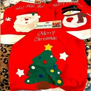 NWT Christmas Chair Covers